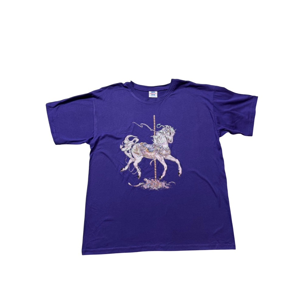 Vintage 90s Carousel Horse Graphic Tee –‎ Made in USA